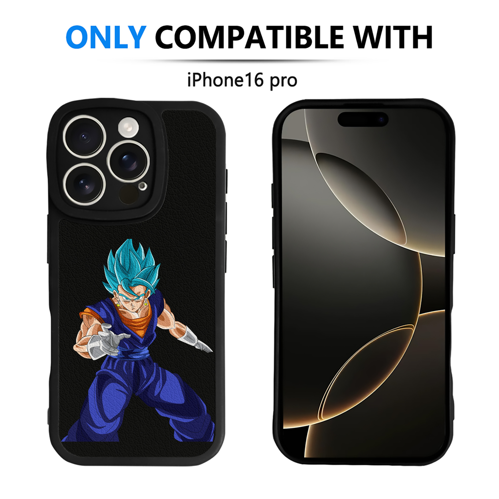 （画像用） ドラゴンボール ベジット DRAGON BALL Vegetto 【iPhone 16シリーズ対応】シリコンスマホケース（レザー調） 材質：シリコン